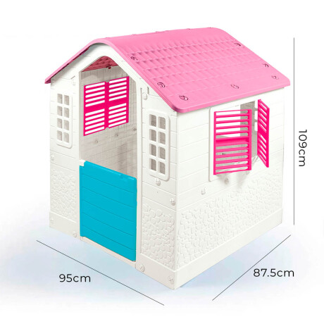 Casita Para Niños Europea Infantil 109x95x87.5 cm Rosa