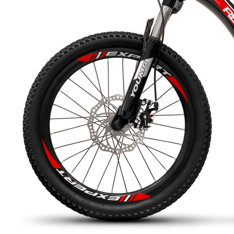 Bicicleta Montaña Rodado 20 Frenos Disco 21 Cambios Rojo