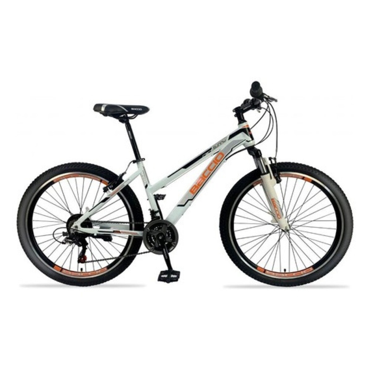 Bicicleta Baccio Sunny Lady rodado 26 Montaña Shimano 21 cambios - Blanco 