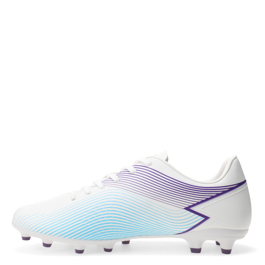 Championes de Hombre Topper Fútbol 11 Stingray III Mach 1 FG Blanco - Violeta - Celeste