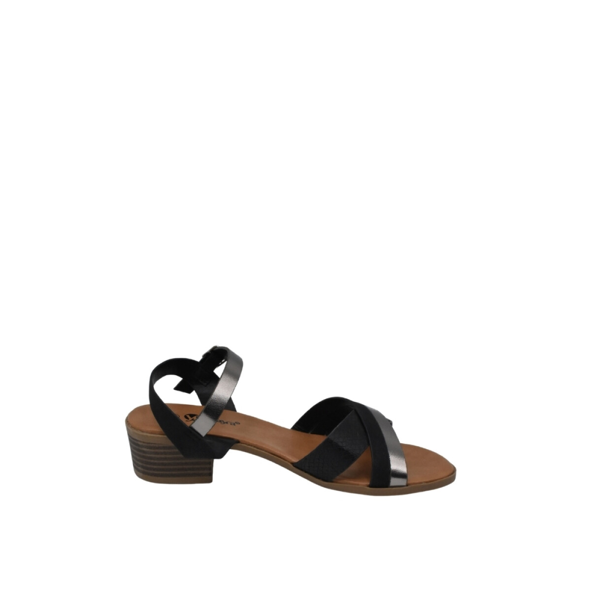 Sandalia de Dama Mayra - BLACK/PEWTER 