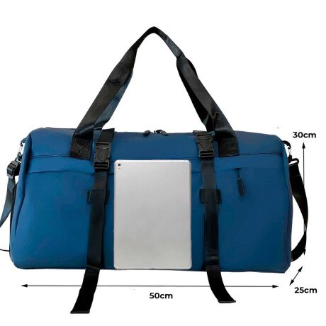 Bolso De Viaje Expert Deportivo Grande Impermeable Azul