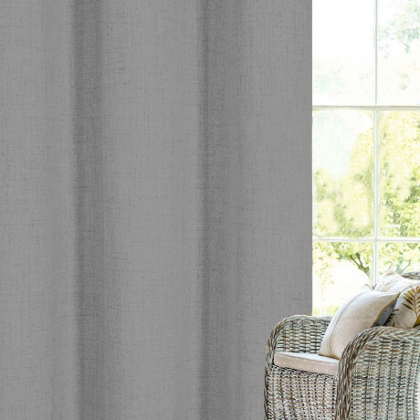 Set x2 Cortina Blackout 140x230 Cm Living Dormitorio Gris Cemento