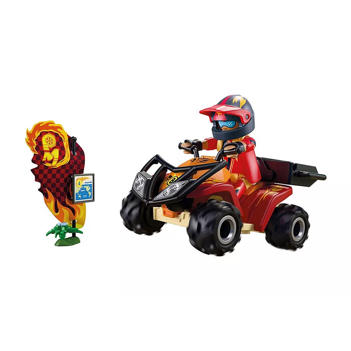 Cuatriciclo Todoterreno Playmobil 34 Piezas 