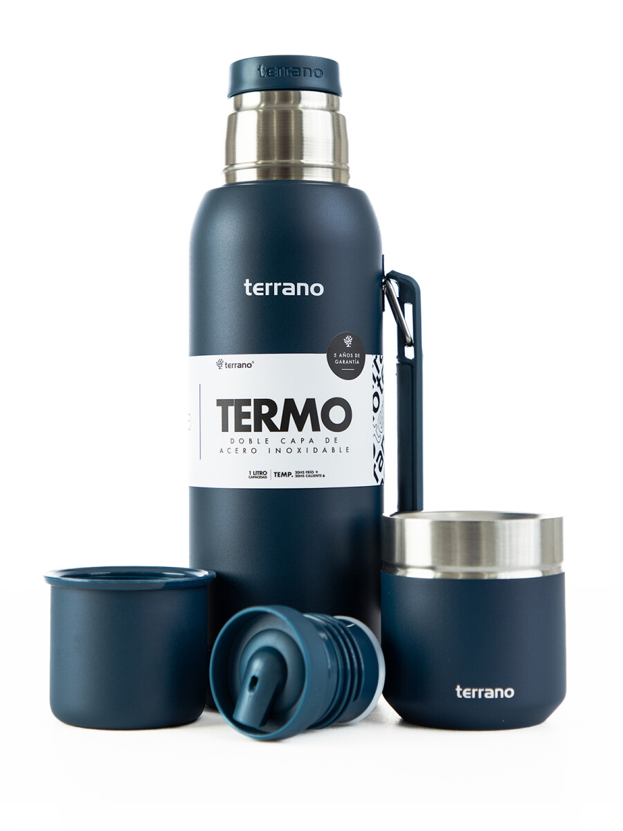 Kit Termo 1 LT Con Base De Silicona + Mate folkie - Petroleo 