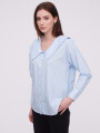 Camisa Lalou Celeste Claro