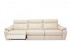 Sillón recliner 3 Cuerpos Rubi - 100% Cuero Arena