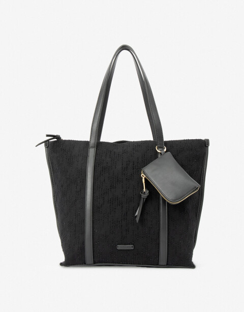Shopper Shopper Efecto Texturada - Negro