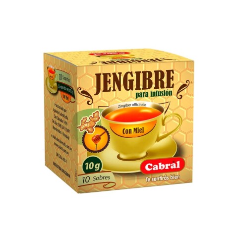 Té Jengibre Con Miel Cabral 10 Unidades Cabral Te Jengibre C/ Miel X10