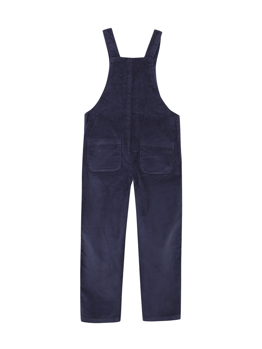 Peto Largo De Pana Azul Medio Oscuro