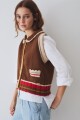 CHALECO CUTIE Pre Venta Chocolate
