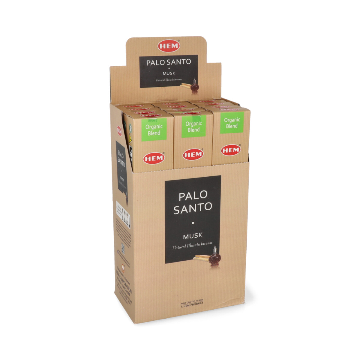 INCIENSO HEM ORGANICO CAJA X12 - Palo Santo/musk 