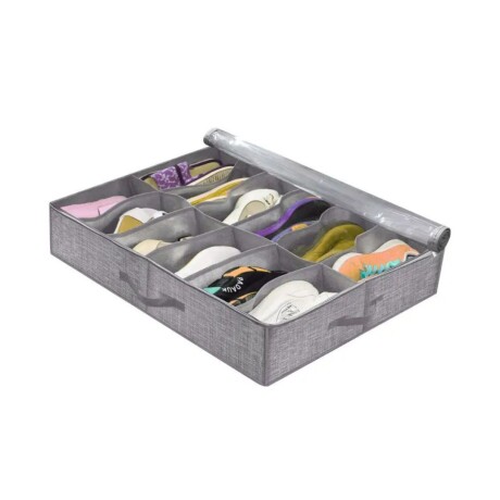 Organizador De Zapatos Bajo Cama 12 Compartimientos Plegable Organizador De Zapatos Bajo Cama 12 Compartimientos Plegable
