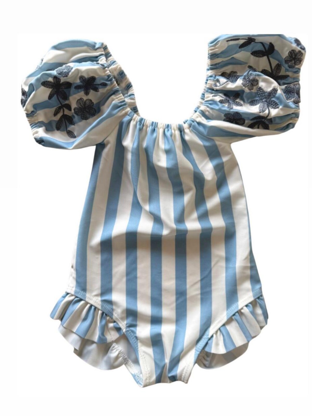 Traje de Baño Rayado Flores (UV UPF 50+) Traje de Baño Rayado Flores (UV UPF 50+)