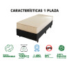 Ltc Petra Sommier Colchón 1 Plaza Espuma Densidad 26 Color Negro Ltc Petra Sommier Colchón 1 Plaza Espuma Densidad 26 Color Negro