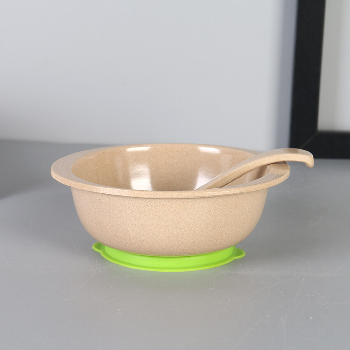 Bowl Y Cucharita Para Niños Con Ventosa Verde - Unica 