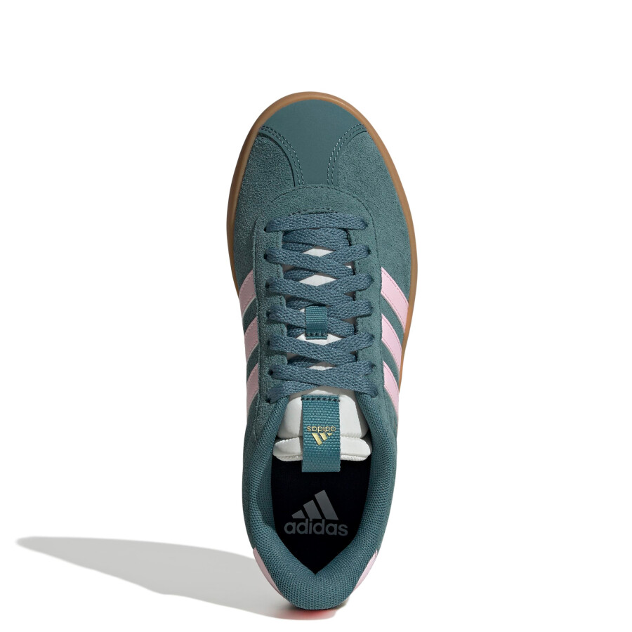 Championes de Mujer Adidas VL Court 3.0 &lt;span&gt;Verde - Rosado - Gris&lt;/span&gt;