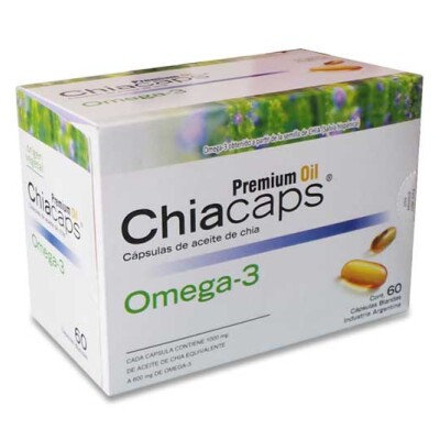 Chiacaps Omega-3 60 Caps. Chiacaps Omega-3 60 Caps.
