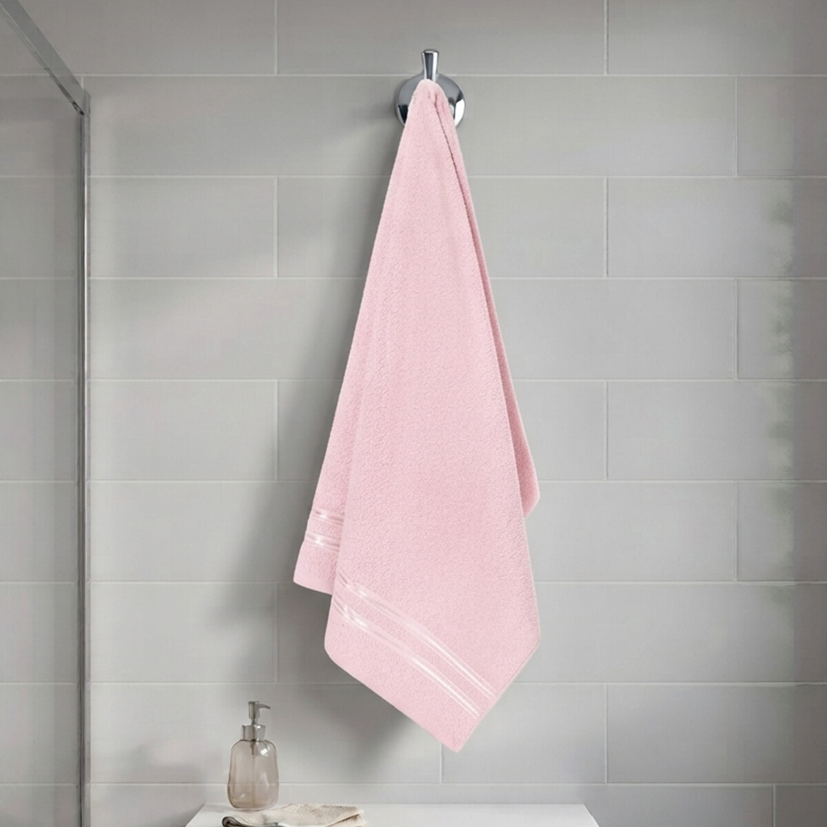 Toalla Baño Dohler Dueto 65 x 130 cm 100% Algodón - ROSA 