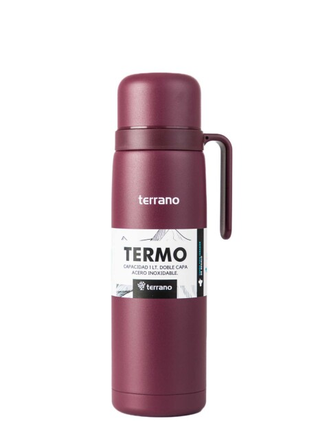 Termo con Manija Rígida Color Uva