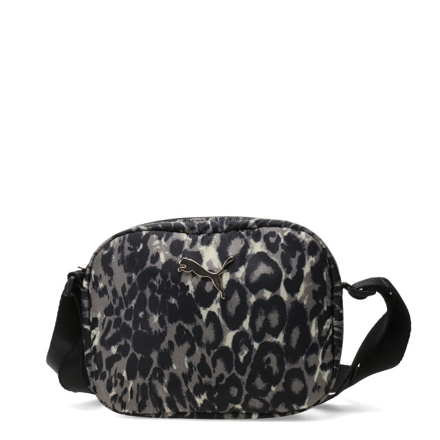 Cartera Puma Pop Crossbody Bag Negro - Leopardo