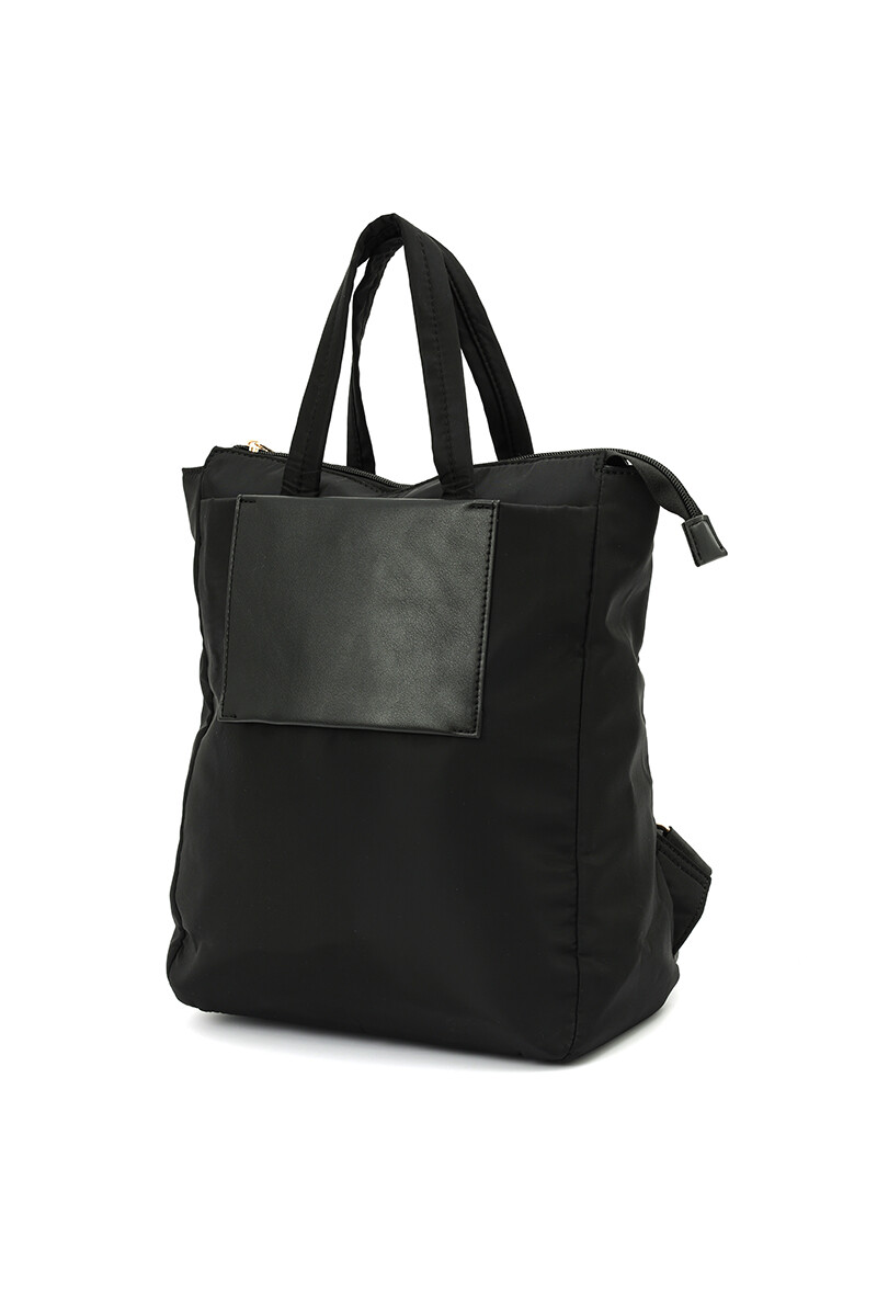 Mochila de nylon Negro