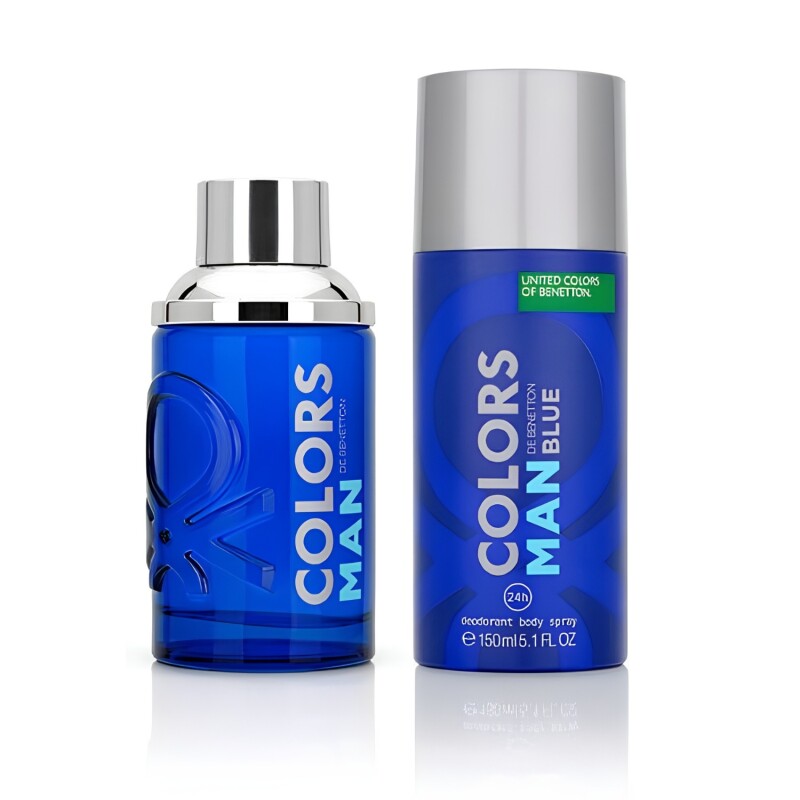 Set Benetton Colors Man Blue Edt 100 Ml + Desodorante 150ml Set Benetton Colors Man Blue Edt 100 Ml + Desodorante 150ml