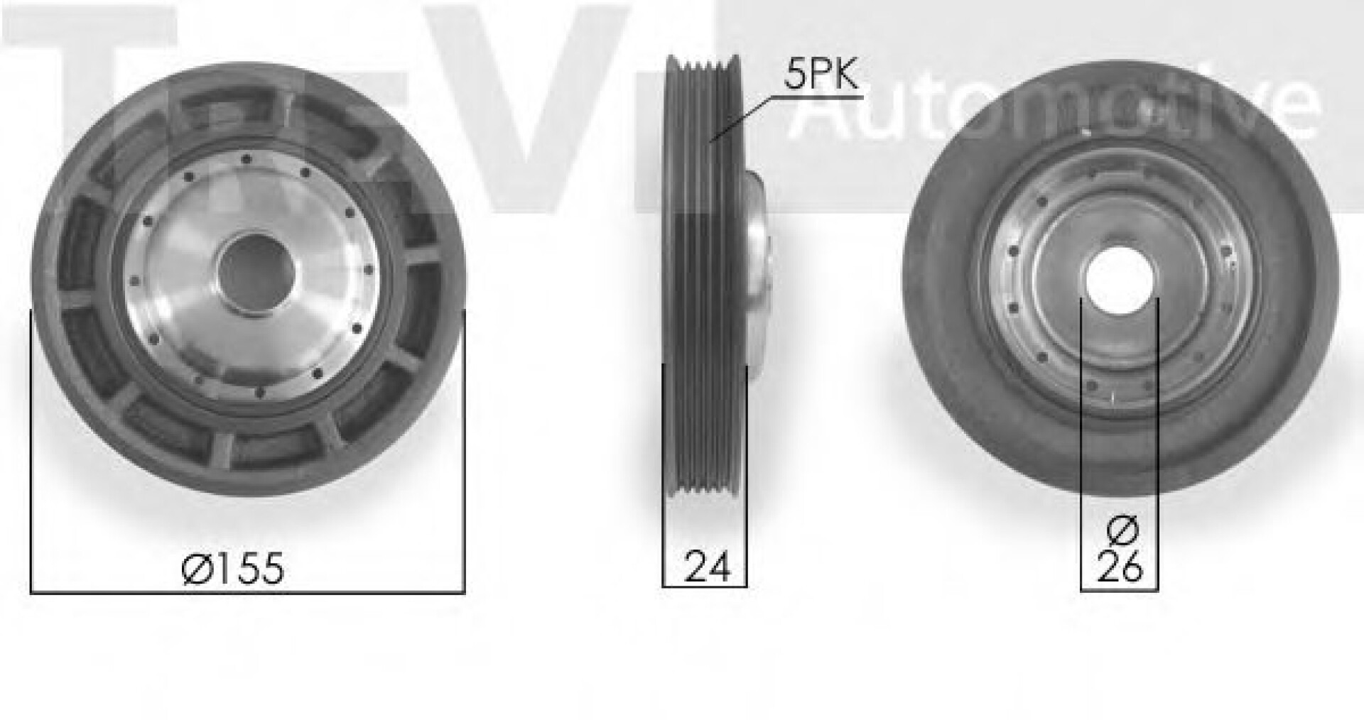 POLEA DE MOTOR RENAULT POLEA CIGUEÑAL CLIO II 1.5 DCI - 