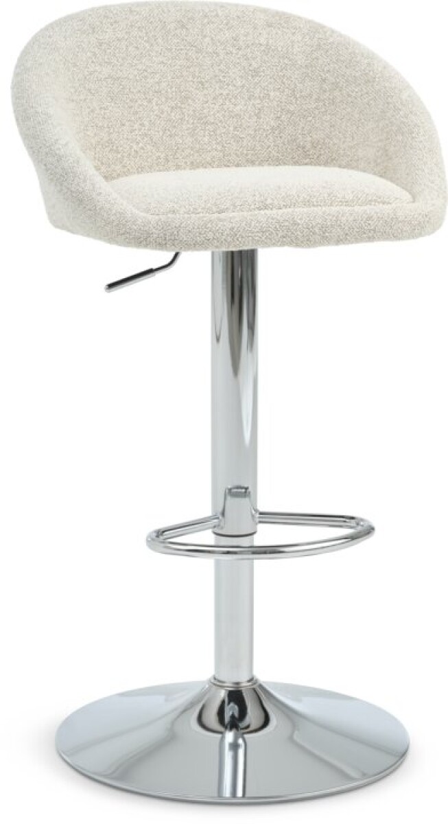 Taburete de bar TAULOV beige/cromo 