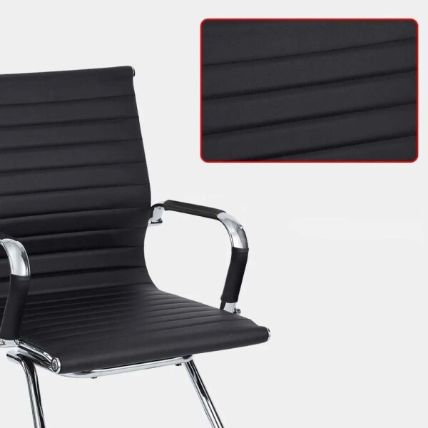 Silla Oficina Escritorio Ergonómica Respaldo Ejecutiva X4 Un Color Negro Plateado