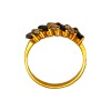 Anillo Vera-Oro Bajo-Piedra Zafiro y Zirconia-AN8118 conpiedra