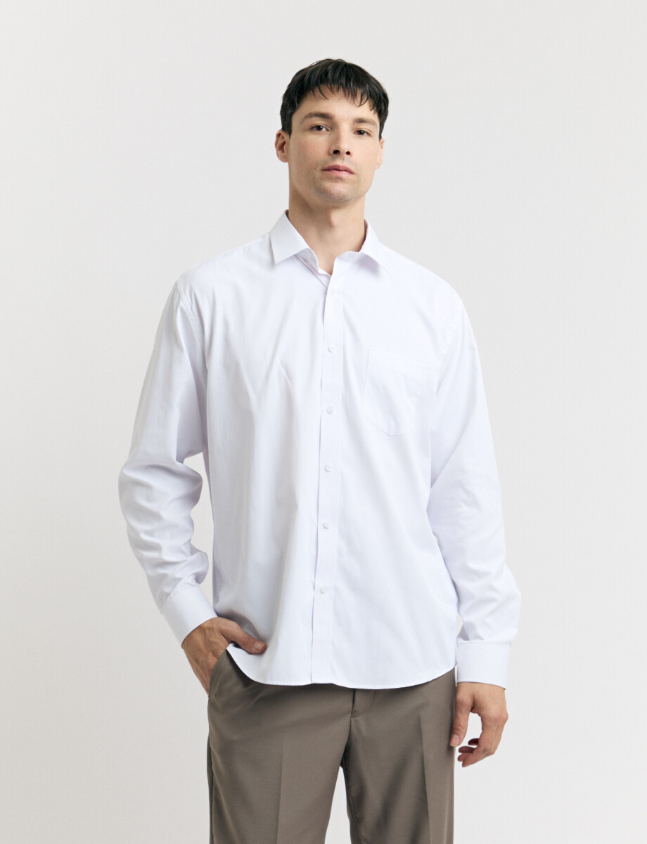 012674 CAMISA HARRINGTON LABEL Blanco
