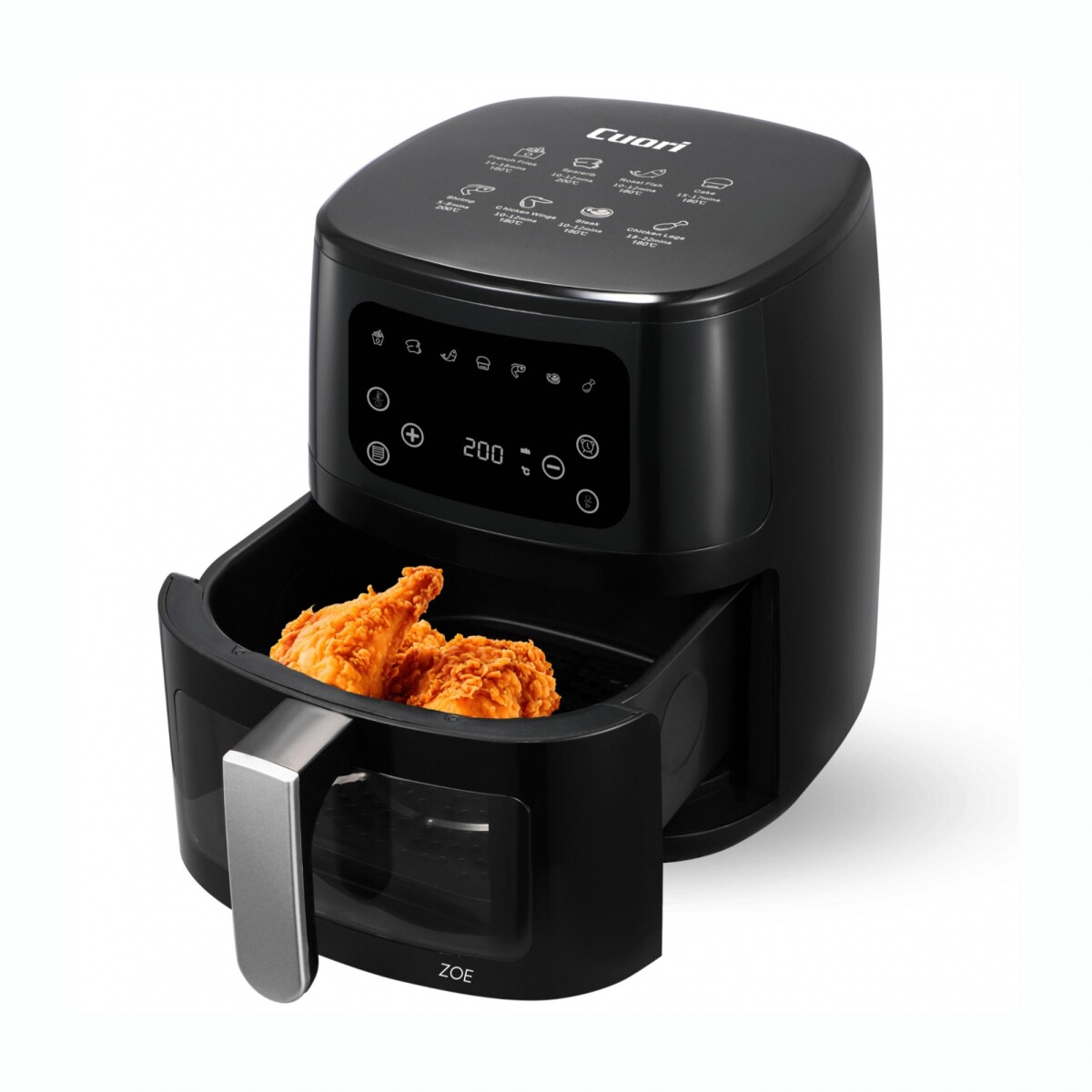 Freidora de Aire CUORI Zoe 1450W Capacidad 5L Con 7 Menús 