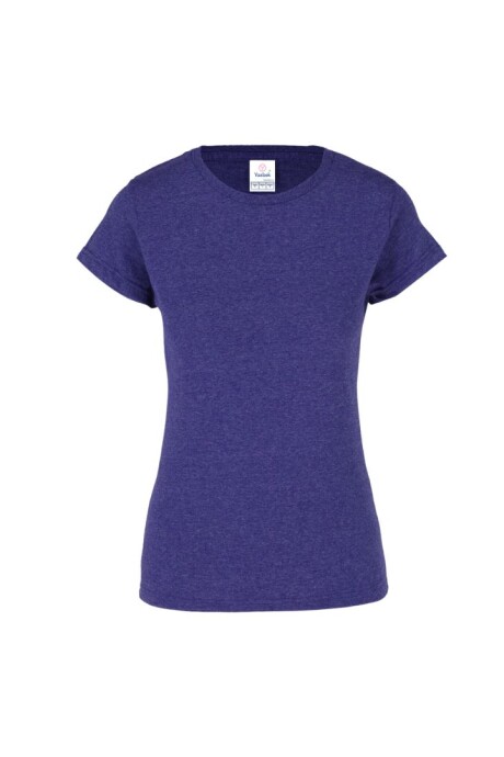 Camiseta jaspe a la base dama Morado jaspe