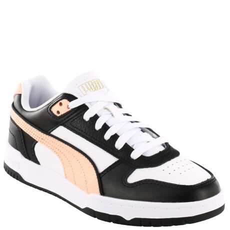 Championes de Mujer Puma RBD Game Low Blanco - Negro - Rosa