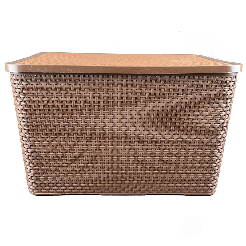 Set x5 Caja ratán 7 lts MARRON