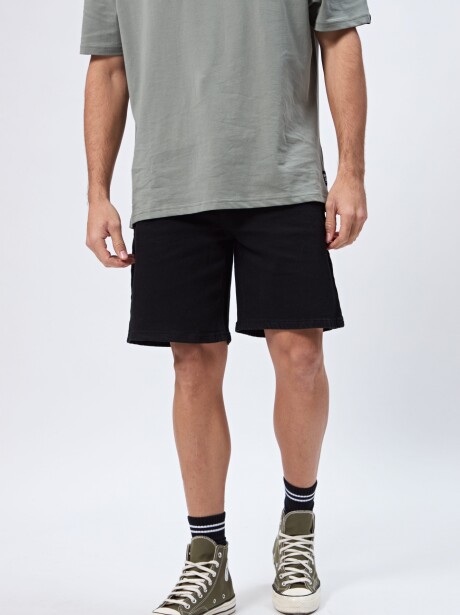 BERMUDA DENIM FLUX NEGRO JEAN
