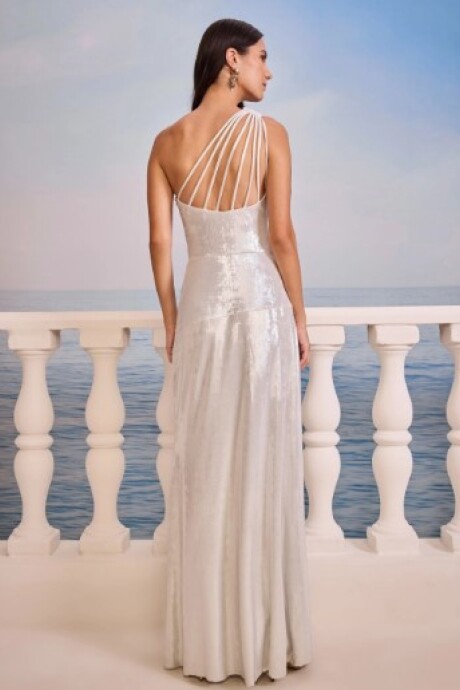 Vestido largo Nicole Gris