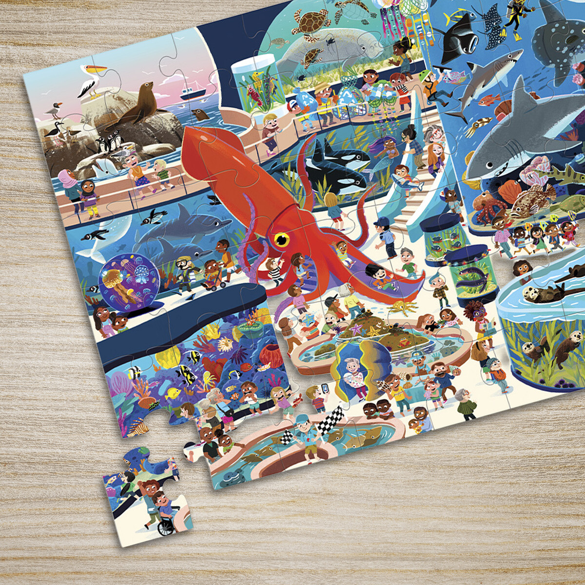 Puzzle Crocodile Creek 48 Piezas 45 cm x 60 cm - ACUARIO 