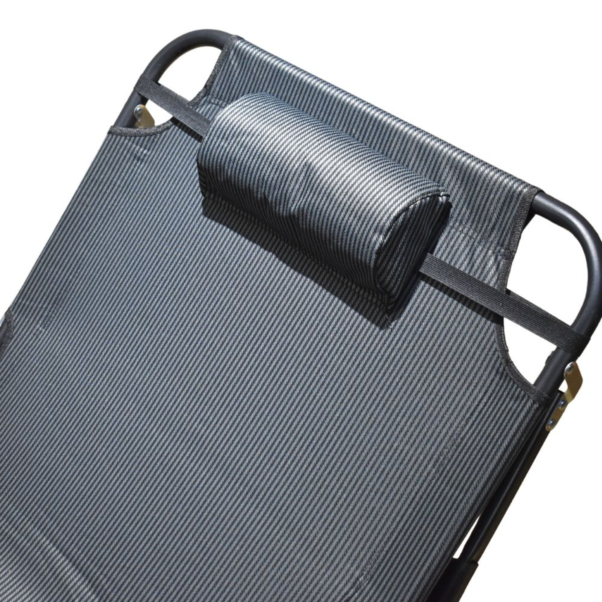 Catre cama plegable para camping 68cm - Rayas — Aventureros