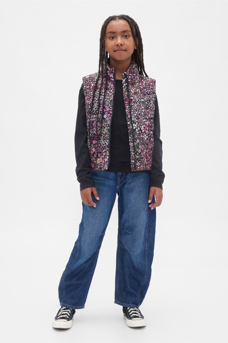 Chaleco Logo Gap Niña Multi Floral