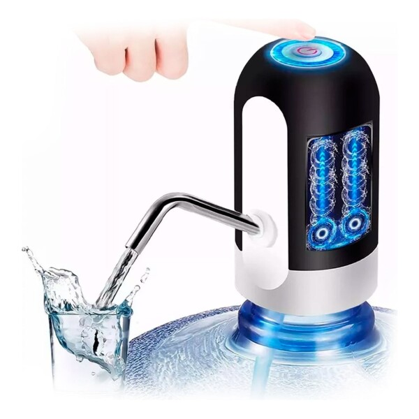 Dispensador De Agua Bidon Bomba De Agua Eléctrica Automatico Color Variante Negro