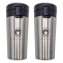 Pack X10 Vaso Taza Térmico Botella 380ml Abre Facil Cafe Te Color Variante Plateado