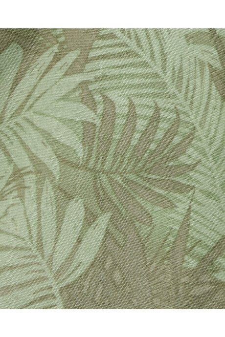 Short de algodón, estampado, verde Sin color