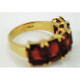 Anillo Oro 18K Con 5 Topacios Marrones Baguette Anillo Oro 18K Con 5 Topacios Marrones Baguette