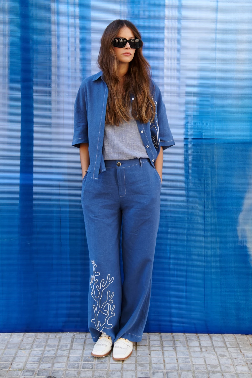 PANTALON SAINT TROPEZ azul 2