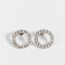 Aros Pasantes Con strass Aros Con Strass - Plateado