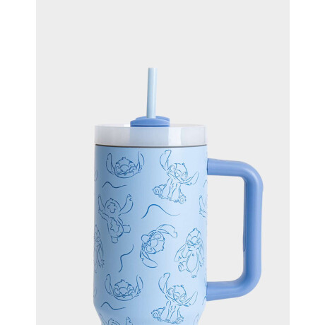 Vaso Térmico ''stitch Fluffly'' Azul Celeste