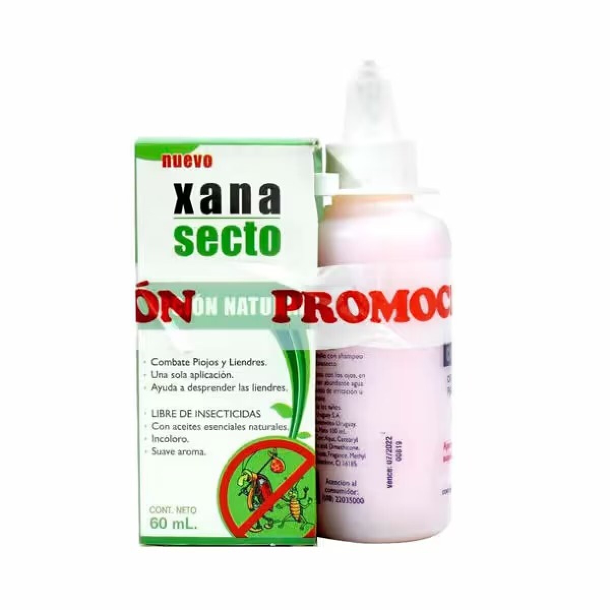 Xana Secto - Loción 60 ml + Cr de peinar 100 ml Anti Piojos 