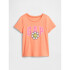 V-LOGO TEE ORANGE KISS NEON